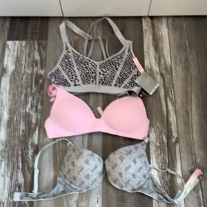 3 brand new Victoria Secret bras